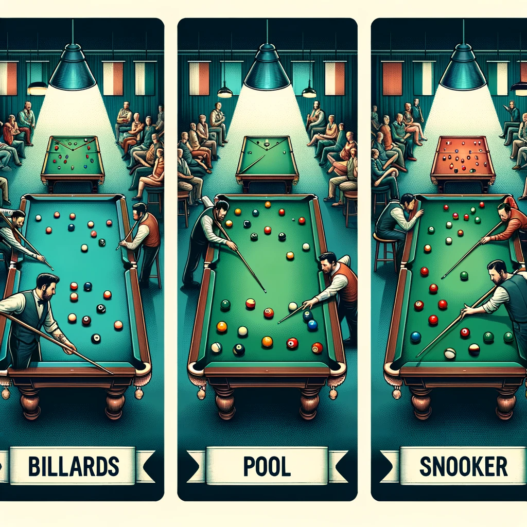 Billiards vs. Pool vs. Snooker