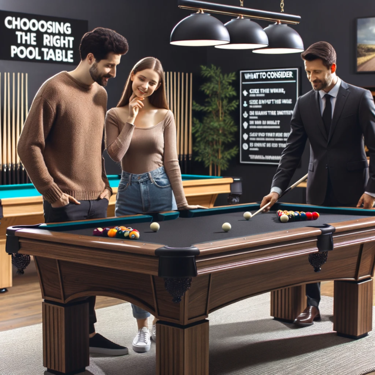 Choosing the Right Pool Table