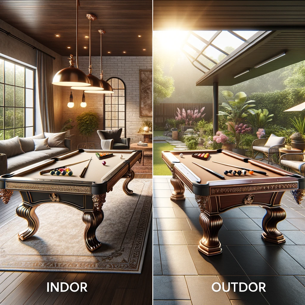 Indoor vs. Outdoor Pool Tables